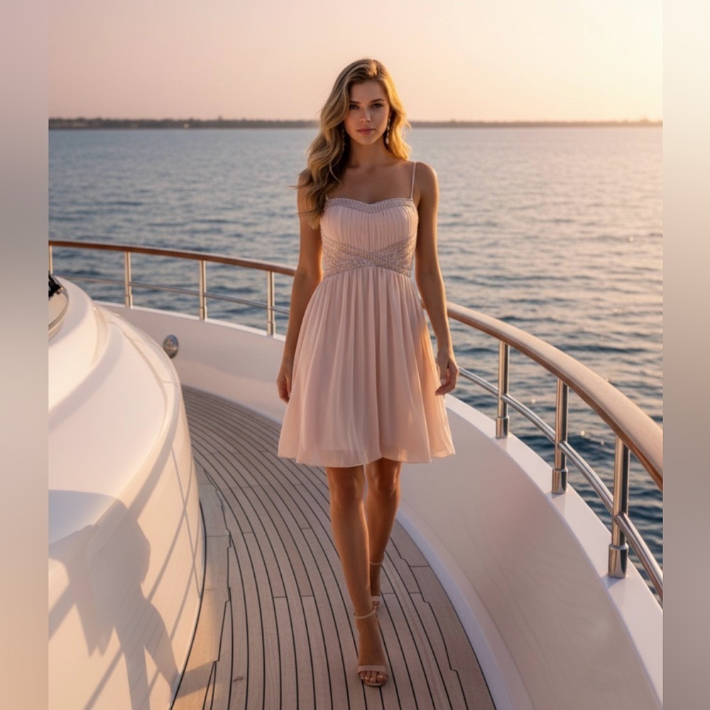 Jolie Dress Pink Elegant Size 6 Used